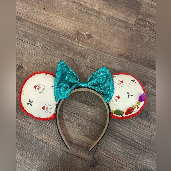 Handmade Christmas Santa Inspired Mouse Ears - Picture 2 of 5